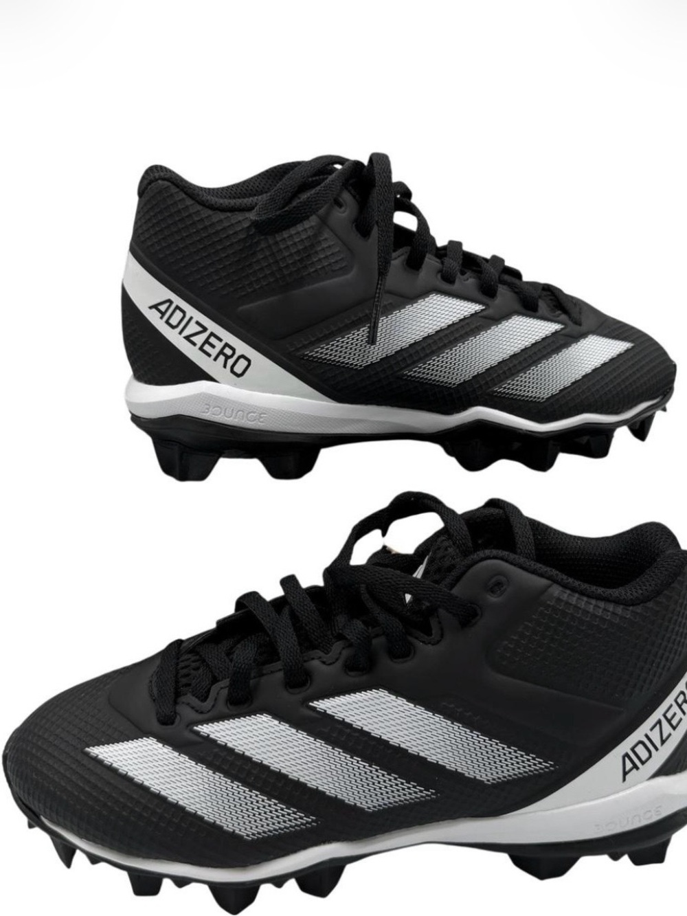adidas Black and White Kids' Adizero Cleats